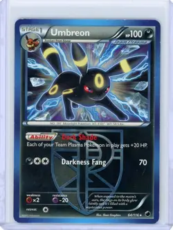 Pokemon Umbreon TCG Team Plasma Freeze Card 64/116 Regular Exclusive LP- NM - Image 1