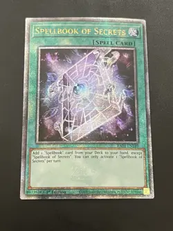 Yugioh! 1x Spellbook of Secrets RA04-EN189 Quarter Century Secret Rare 1st Ed NM - Image 1