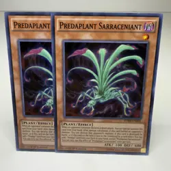 2x Yugioh Predaplant Sarraceniant FUEN-EN001 Super Rare - LP-NM 💎 - Image 1