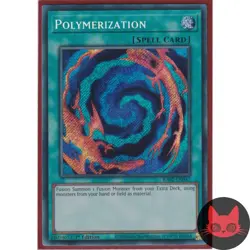 Yugioh Polymerization RA02-EN047 Secret Rare 1st Edition NM - Image 1