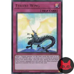 Yugioh Tyrant Wing LCKC-EN054 Ultra Rare 1st Edition NM - Image 1