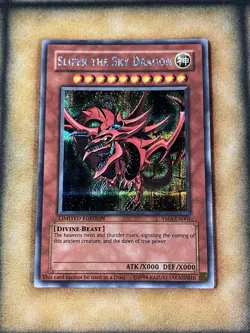 SLIFER THE SKY DRAGON YUGIOH YMA-EN001 2004 THE MOVIE ANI-MANGA SECRET RARE ENG - Image 1