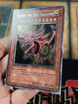 SLIFER THE SKY DRAGON YUGIOH YMA-EN001 2004 THE MOVIE ANI-MANGA SECRET RARE ENG - Image 2