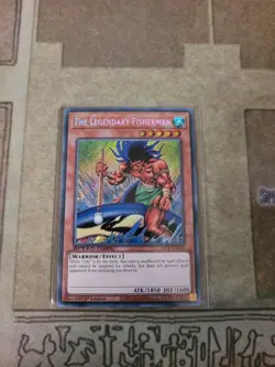 YUGIOH THE LEGENDARY FISHERMAN SBC1-ENC01 SECRET 1ST ED NM - Image 1