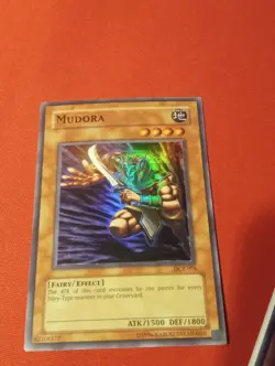 yugioh- MUDORA Super Rare dcr-076 Mint/ Near Mint Original Print - Image 1