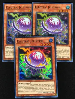 Yugioh Electric Jellyfish LED9-EN019 1st Super X3 (NM) - Image 1