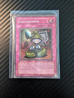Yu-Gi-Oh! SUPER RARE HOLO CARD GRAVEROBBER PSV-008 NM - Image 1