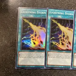 *** 3X LIGHTNING STORM 3X *** SUPER RARE 1ST EDITION RA01-EN061 MINT/NM YUGIOH! - Image 4