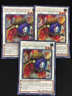 YUGIOH OBORO GURUMA THE WHEELED MAYAKASHI HISU-EN032 1ST SECRET X3 - Image 1