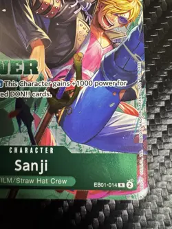 Sanji (Winner) EB01-014 Extra Booster: Memorial Collection Rare One Piece CCG - Image 2