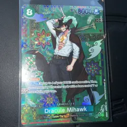 Dracule Mihawk SR SP Alt Art The Azure Sea's Seven OP12-030 ONE PIECE English - Image 2