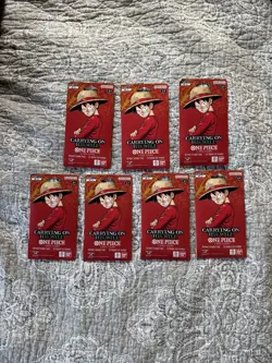 One Piece OP-13 Carrying on His Will Sleeved Booster Packs (LOT OF 7) - Image 1