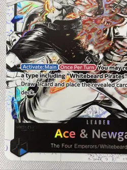 One Piece - Ace & Newgate ST22-001 NM - Alt Art Leader - Image 5