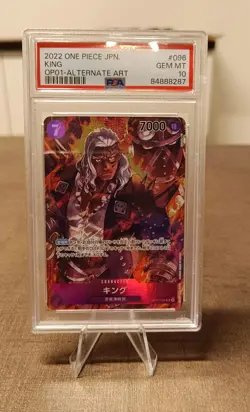 Romance Dawn - One Piece - Carta Holo (olografica) King Parallel Art OP01 PSA 10 - Image 1