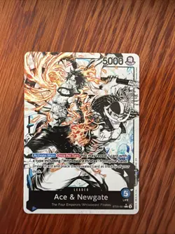 One Piece Starter Deck 22: Ace & Newgate ST22-001 Parallel Alternate Alt Leader - Image 1