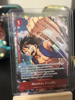 ONE PIECE TCG Monkey D. Luffy (Alt Art) OP14-013 SR The Azure Sea's Seven - Image 1