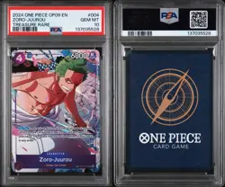 One Piece 2024 OP09 Zoro-Juurou Treasure Rare PSA 10 - Image 3