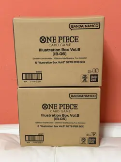 ONE PIECE ILLUSTRATION BOX IB05 + IB06 - 2 SEALED CASE 6 + 6 ENGLISH ENG IB 5 6 - Image 1