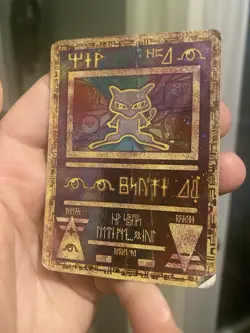 Ancient Mew Movie *Swirl* Pokemon TCG Promo 2000 Ultra Rare DMG - Image 4