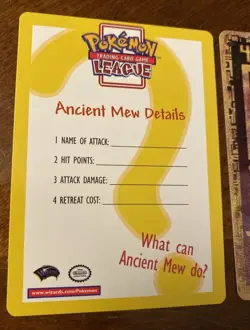 2000 Ancient Mew Movie Promo Holo Rare NM-MT Pokemon TCG Vintage Sharp #54 Beaut - Image 5
