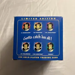 Pokemon POLIWHIRL 23K Gold Plated Trading Card 1999 Burger King Promo SEALED - Image 4