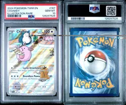 Chansey Illustration 187/167 Twilight Masquerade PSA 10 GEM MINT Pokemon TCG - Image 3