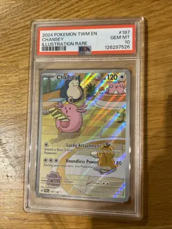 Chansey Illustration 187/167 Twilight Masquerade PSA 10 GEM MINT Pokemon TCG - Image 4
