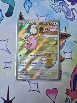 Chansey - 187/167 - Twilight Masquerade - Pokemon Illustration Rare NM IR TCG - Image 1