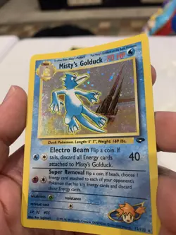 Pokemon TCG Misty's Golduck Holo Rare Card 12/132 Gym Challenge - Ungraded - Image 3