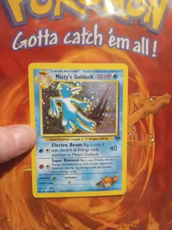 Pokemon TCG Misty's Golduck Gym Challenge Holo Card 12/132 Unlimited Holo Rare - Image 1