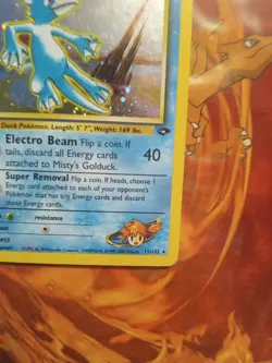 Pokemon TCG Misty's Golduck Gym Challenge Holo Card 12/132 Unlimited Holo Rare - Image 4