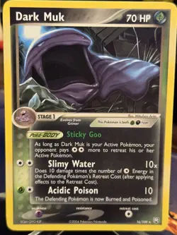 2004 Pokemon - Dark Muk 16/109 Team Rocket Returns - Non Holo - Near Mint Clean! - Image 1