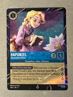 Disney Lorcana TCG Rapunzel Appreciative Artist Epcot Festival Of The Arts Promo - Image 1