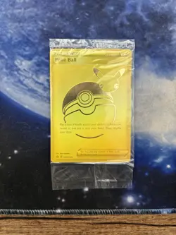 Pokemon Poke Ball SWSH146 Celebrations Full Art Gold Holofoil Promo SEALED - Image 1