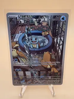 Squirtle 148/142 Sv07: Pokemon Stellar Crown Holo Illustration Rare TCG - Image 1