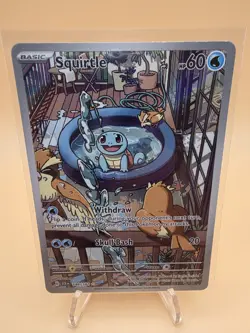 Squirtle 148/142 Sv07: Pokemon Stellar Crown Holo Illustration Rare TCG - Image 1