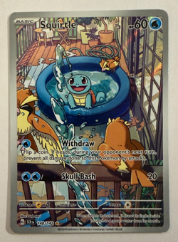 Pokemon Squirtle TCG 148/142 Sv07: Stellar Crown Holo NM/M Illustration Rare - Image 1