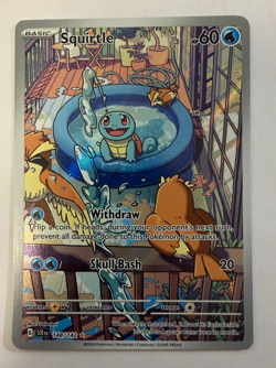 Pokemon Squirtle TCG 148/142 Sv07: Stellar Crown Holo NM/M Illustration Rare - Image 2