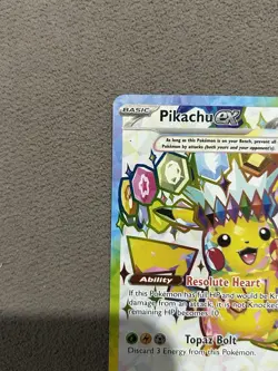 Pokemon TCG Pikachu EX Ultra Rare Holo Card 219/191 Surging Sparks Near Mint - Image 2