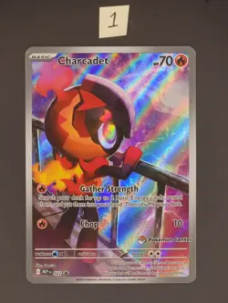 Charcadet 22 Pokemon Center Exclusive Stamped Promo Phantasmal Flames ETB - Image 1