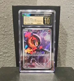 2025 Pokemon Center Promo BSP Phantasmal Flames ETB 22 Charcadet CGC 10 PRISTINE - Image 1
