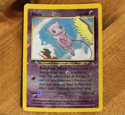 Mew 1/18, MP Reverse Holo Promo, Double Swirl, Southern Islands, Pokemon Card - Image 1