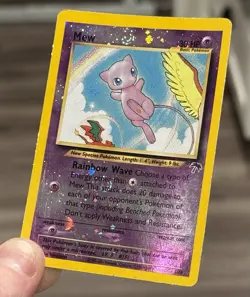 Mew 1/18, MP Reverse Holo Promo, Double Swirl, Southern Islands, Pokemon Card - Image 5