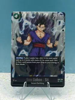 Dragon Ball Card Game Fusion World Wish For Shenron Son Gohan : SH FB07-058 SR - Image 1