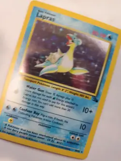 Lapras Fossil Set Holo Pokemon Card Base Jungle - Image 3