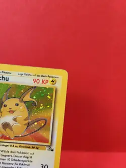 Pokemon Karte/card - Raichu 14/64 - Fossil Holo - 1. Edition - Excellent - Image 3