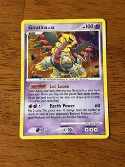 Pokemon Giratina TCG Platinum Holo Rare Card 9/127 MP - Image 1