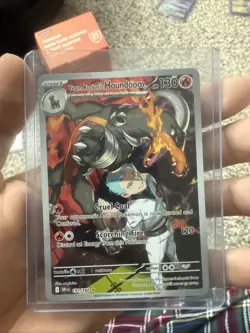 Pokemon TCG Team Rockets Houndoom Illustration Rare Card 191/182 Destined Rivals - Image 1