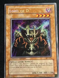 Lord Of D. BPT-004 Secret Rare Limited Edition Yu-Gi-Oh Card Lightly Played LP - Image 1