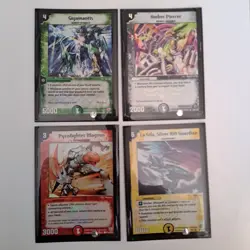 Duel Masters TCG Foil Card Lot Of 4 Rare Vintage - Image 1